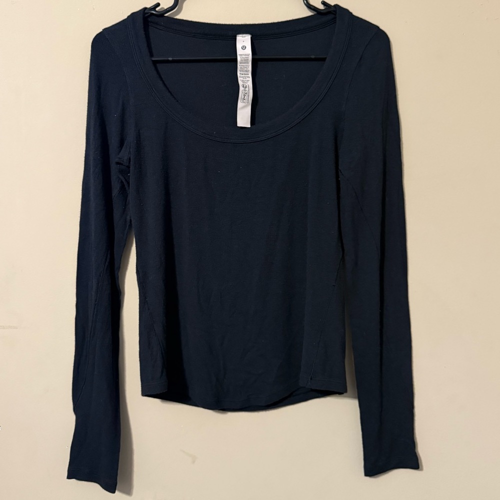 Lululemon Athletica Dark Gray Long Sleeve Tee